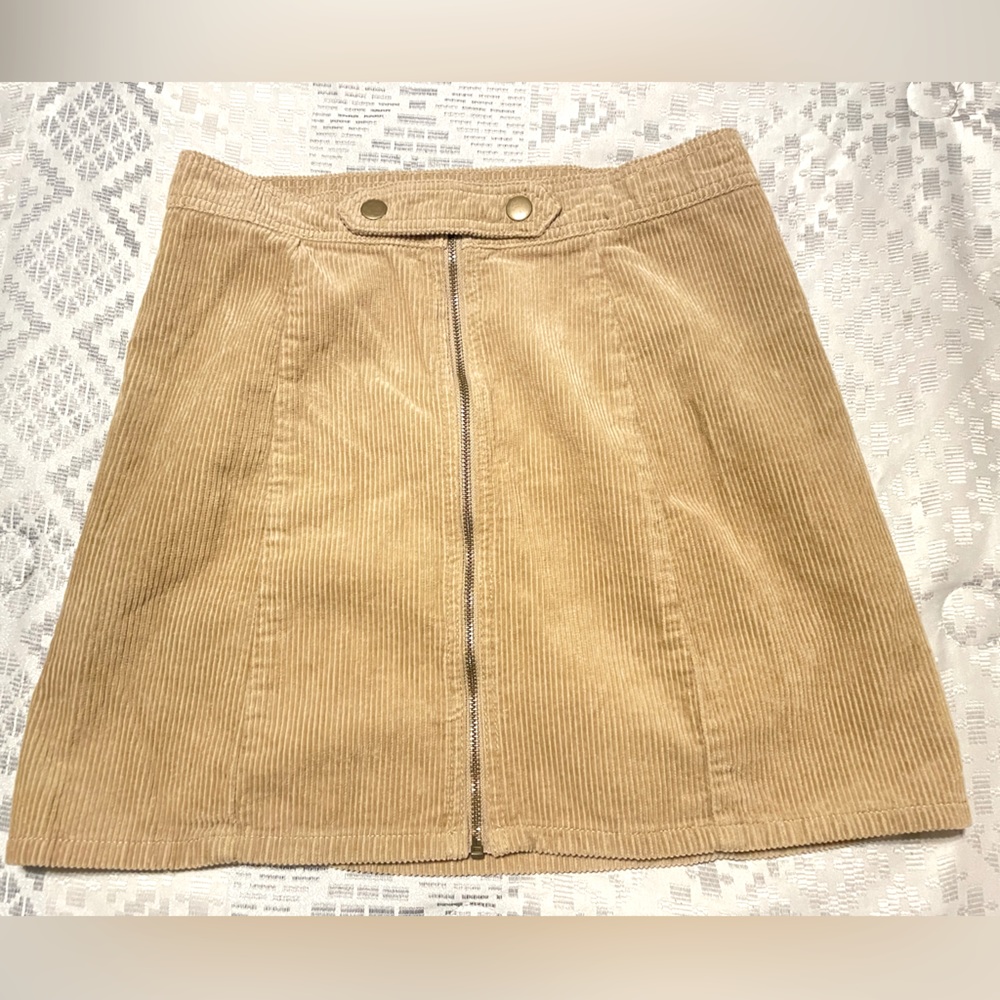 Blue Spice Tan Corduroy Skirt - Size 5